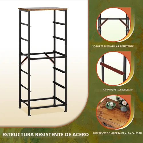 Miniatura 8 de WLIVE Cómoda alta para dormitorio, cómoda de 6 cajones y cómodas, cómoda de tela para armario, mesita de noche con marco de metal, torre