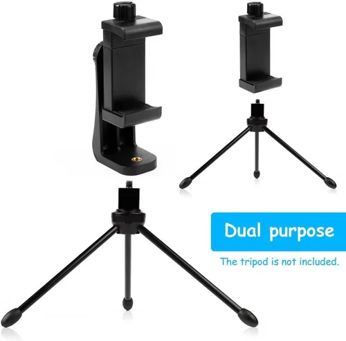Miniatura 7 de AFAITH Soporte de trípode para teléfono celular con control remoto, adaptador de soporte para teléfono con abrazadera ajustable para iPhone 16 15 14