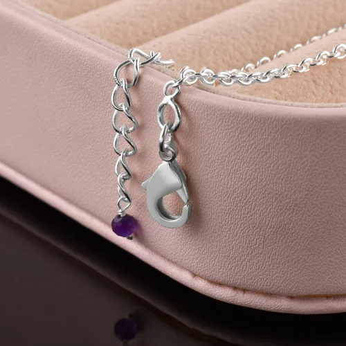 Miniatura 34 de YANARA Pulsera de tobillo para mujer, piedra de nacimiento natural, cuentas de piedras preciosas, tobillera delicada hecha a mano de 9 pulgadas +