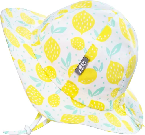 Miniatura 17 de JAN & JUL Sombrero de sol de algodón UPF 50+ con ala ancha para niñas pequeñas