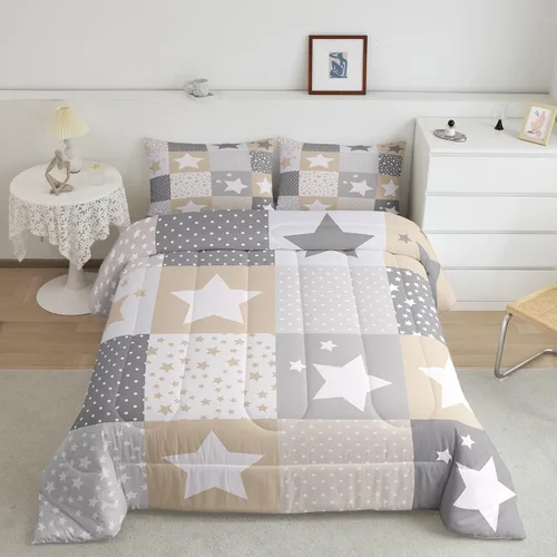 Miniatura 15 de Homewish Juego de edredón Kawaii Koala, juego de ropa de cama con hojas tropicales para niños, niñas y mujeres, edredón acolchado con hojas de palma