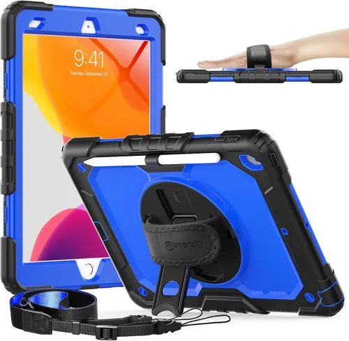 Miniatura 16 de Timecity - Funda para iPad de 9ª/8ª/7ª generación, de 10.2 pulgadas, funda protectora resistente con protector de pantalla, soporte giratorio