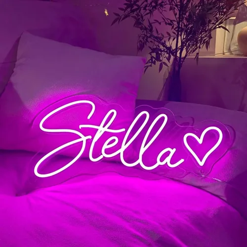 Letreros de neón personalizados, letrero de neón con nombre LED para decoración de pared, letreros de neón personalizados con logotipo para