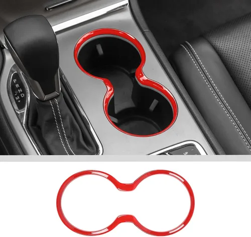 Miniatura 8 de JWWY Cubiertas para perillas de cambio Compatible con accesorios para Jeep Grand Cherokee 2014-2015 2 piezas Fibra de carbono