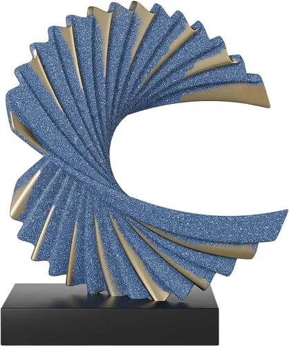 Miniatura 8 de Estatua abstracta para decoración del hogar, escultura de escritorio de oficina para hombres, adorno creativo de línea redonda para estantería
