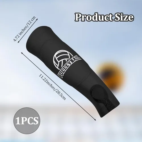 Miniatura 2 de Mangas de brazo de voleibol, mangas para antebrazo, pasando golpe con almohadillas de espuma de protección, agujero para el pulgar, protección