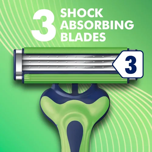 Miniatura 6 de Gillette Sensor3 Sensitive - Maquinillas de afeitar desechables para hombres, Lubrastrip mejorada se desliza fácilmente sobre tu piel, 8