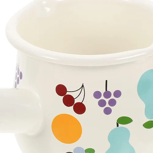 Miniatura 7 de Olla de leche esmaltada de 16.9 fl oz, mini cacerola antiadherente, calentador de mantequilla con mango de madera pequeños utensilios de cocina