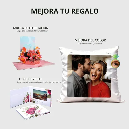 Miniatura 6 de ArtPix 3D Funda de almohada con fotos personalizada, funda de cojín personalizada con cualquier impresión de imagen, gran regalo para padre, papá