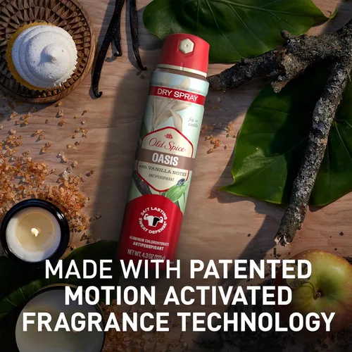 Miniatura 4 de Old Spice Dry Spray Desodorante antitranspirante para hombres, frescura 24/7, protección 24/7 sudor y olor, suave para la piel con acondicionadores