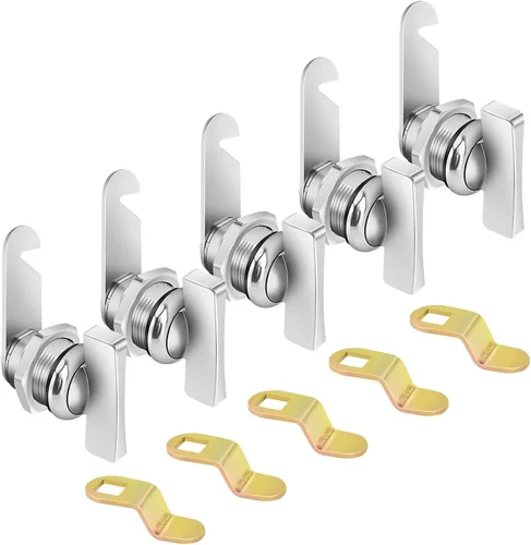 Miniatura 9 de Cerradura de Leva Excéntrica Operada con el Pulgar, Cerraduras de Almacenamiento para RV de 1-3/8", 5 Piezas de Cerraduras para Gabinete, 5 Piezas