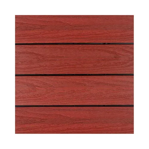 Miniatura 29 de NewTechWood UltraShield Naturale - Azulejo compuesto para exteriores (1 pie x 1 pie), color rosa de Seúl (10 pies cuadrados por caja)