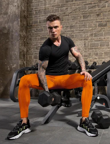 Miniatura 87 de SPVISE Pantalones de compresión para hombre, leggings para deportes, gimnasio, mallas atléticas frescas y secas, capa base para correr, fútbol