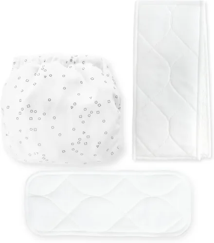 Miniatura 7 de SmartNappy - Funda híbrida de tela tejida de algodón por Amazing Baby, NextGen + 1 inserto reutilizable de tres pliegues + 1 refuerzo reutilizable