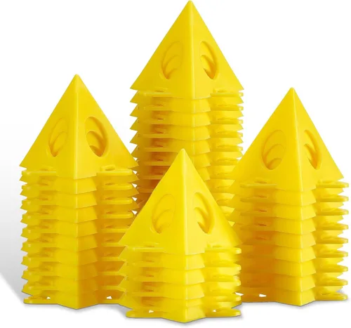 KATA Soportes piramidales para pintores: 36 piezas de pirámides de pintura para puertas de gabinetes, pintura y vertido, mini trípodes de pintura de