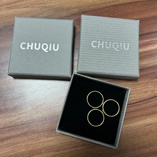 Miniatura 7 de Anillos apilables chapados en oro de 18 quilates para mujer, anillos de acero inoxidable para nudillos para el pulgar, juego de anillos de banda