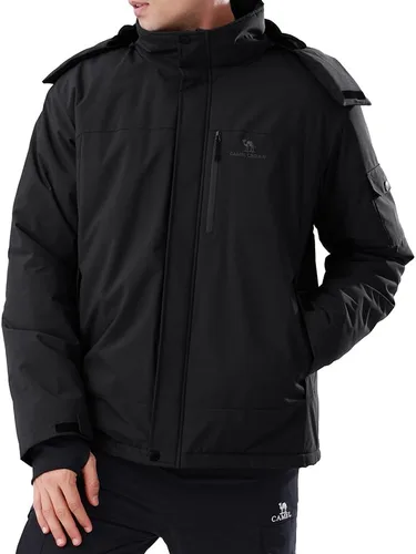 Miniatura 6 de CAMEL CROWN - Chaqueta de invierno para hombre, impermeable, chaqueta de esquí con forro polar cálido, resistente al viento, para nieve, lluvia