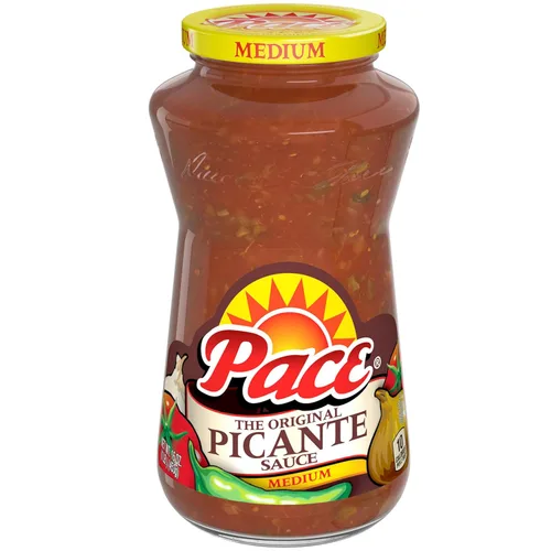 Salsa picante mediana Pace, frasco de 16 onzas
