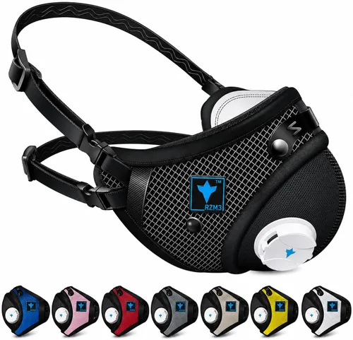 Miniatura 14 de RZ Mask RZM3 - Patented Dust Mask w/ 99.9% Carbon Filtration, Anti Fogging, 360° Seal with 3 Straps, 50% Better Breathability Amarillo