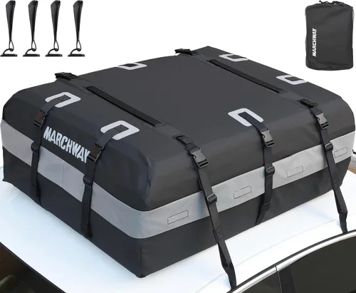 Miniatura 8 de MARCHWAY - Bolsa impermeable para techo de coche, bolsa de transporte para techo con carcasa suave y resistente a la intemperie para vehículos