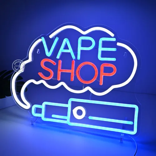 Miniatura 2 de Britrio VAPE Shop Letrero de neón para pared, decoración de humo, ventana de negocios, hogar, bar, oficina, dormitorio, cocina, cueva de hombre