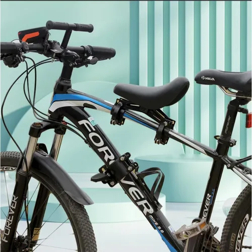 Miniatura 2 de Asientos de bicicleta montados en la parte delantera para niños Manillares de los niños Juego de pedales de bicicleta de montaña Asiento para niños