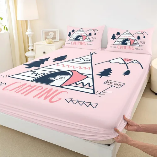 Miniatura 20 de Manfei Juego de sábanas para niños con diseño de coches de dibujos animados, tamaño individual, juego de ropa de cama con vehículos de construcción