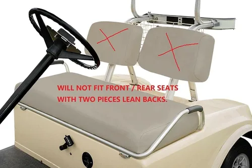 Miniatura 6 de Huskey - 4 fundas de asiento delantero/trasero de carrito de golf para modelos Club Car Precedent 2004 en adelante a gas y eléctricos, ajuste Azul