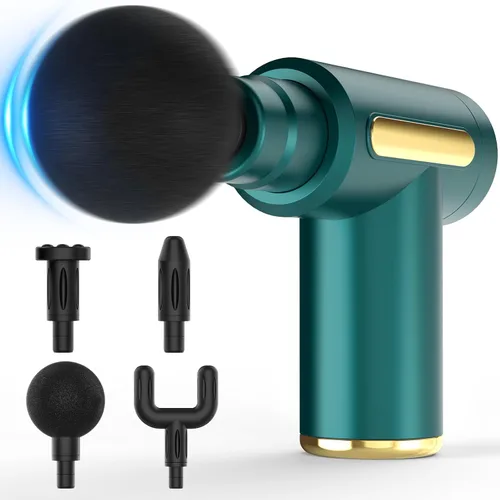 Miniatura 7 de Brantefa Pistola de masaje, pequeña herramienta de viaje, pistola de masaje de tejido profundo, masajeador muscular portátil manual de percusión