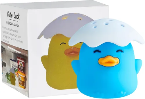 Miniatura 3 de Duck Refrigerator - Soporte desodorante de bicarbonato de sodio, absorbente de olores y eliminador (azul)