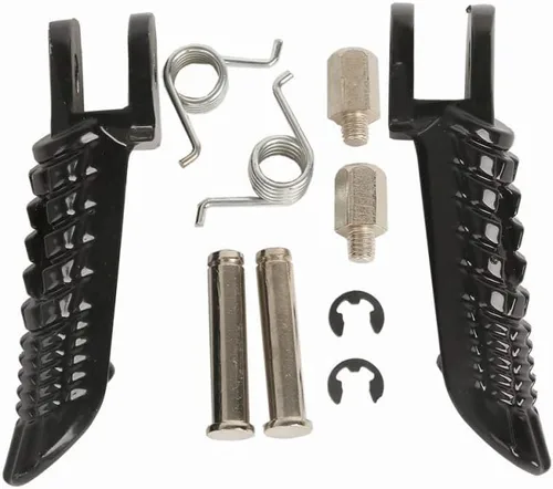 Miniatura 3 de Reposapiés delanteros para pedales para Suzuki GSXR600 GSXR750 GSXR1000 de 2001-2022 (Reposapiés delanteros - Negro)