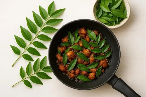Miniatura 2 de Fresh Curry Leaves (Kari Patta), Aromatic Indian Herb 1oz