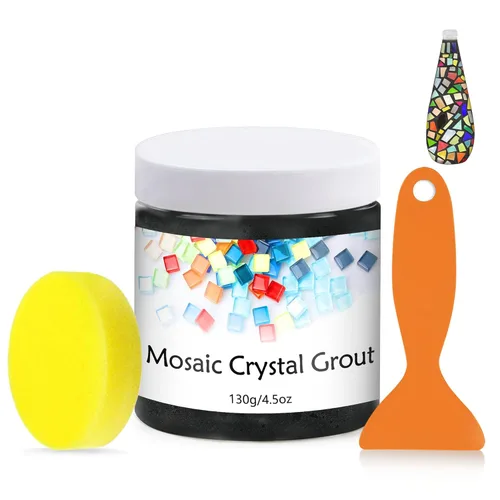 Lechada de Mosaico de Cristal, Herramientas de Azulejos de Mosaico, Accesorios de Azulejos de Mosaico – Esencial para el Enlucido Hecho a Mano y