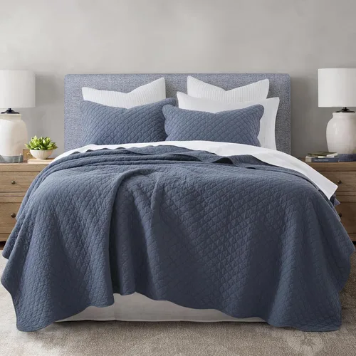Miniatura 10 de HORIMOTE HOME Colcha de algodón 100% tamaño individual, color beige, suave y ligero, juego de ropa de cama de 2 piezas con borde festoneado