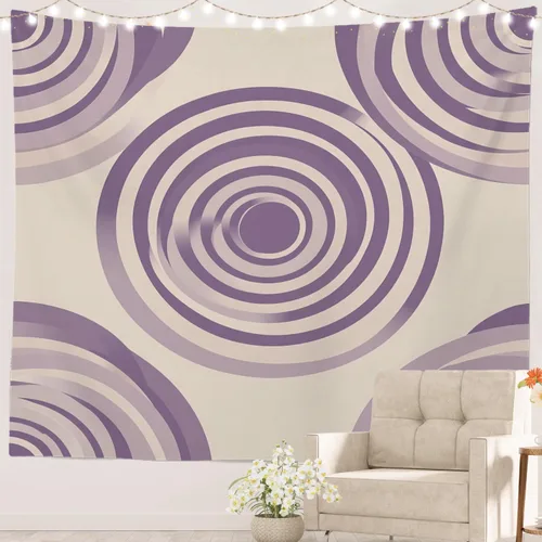 Miniatura 44 de Batmerry Abstract Repeat Polyester Tapestry, Tiled Directional Lightweight Wall Hanging High-Definition Print Backdrop For Dorm Room Bedroom Living