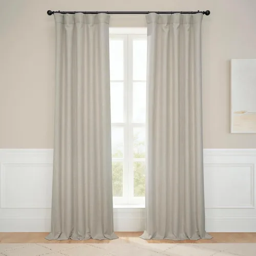 Miniatura 44 de HPD Half Price Drapes - Cortinas de lino sintético para sala de estar (2 paneles) - 100 pulgadas de ancho x 84 pulgadas de largo - Cortinas