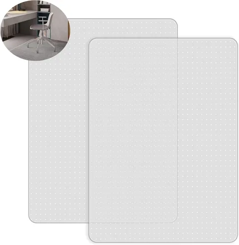 Miniatura 12 de Tapete para silla de oficina, tapete transparente para silla de escritorio de computadora para suelos de moqueta bajos, protector de alfombra grueso