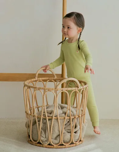 Miniatura 3 de moimoln Pajamas Set 6M-5Y Solid Ribbed Unisex Baby & Toddler, Soft Viscose, Snug-Fit, Everyday Sleepwear