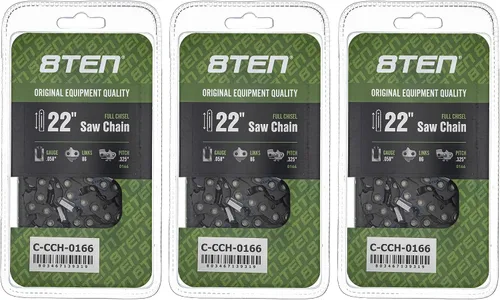 Miniatura 159 de 8TEN Cadena de motosierra semi cincel de 6 pulgadas .050 1/4 42 DL para Worx WG320 Black & Decker LLP120 (paquete de 3)