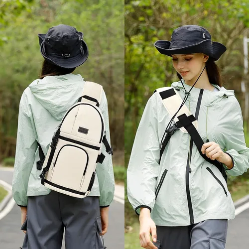 Miniatura 6 de MOSISO Bolsa para cámara DSLR/SLR/SLR/sin espejo, mochila para cámara fotográfica a prueba de golpes con soporte para trípode e inserciones Beige
