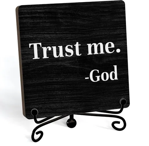 Miniatura 67 de Decoración Inspiradora Cristiana para Escritorio, Letrero "Dios Todavía Está Escribiendo Tu Historia", Decoración de Escritorio para Oficina, Hogar