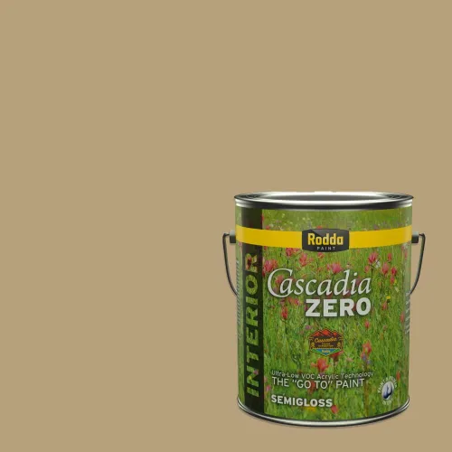 Miniatura 170 de Rodda Paint CASCADIA ZERO - Pintura plana e imprimación para interiores en uno, cuarto de galón, piel bronceada