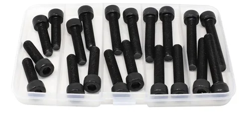 Miniatura 14 de iexcell Juego de 1500 piezas de tornillos de cabeza hexagonal de grado 12.9 M3 x 4/6/8/10/12/16/20/25/30/35/40/45/50 de grado 12.9 con acabado