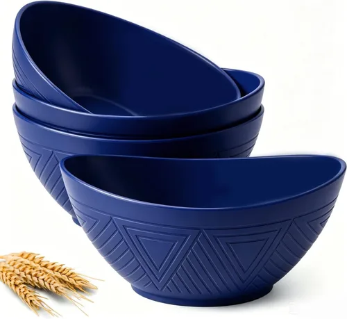 Miniatura 28 de Homienly Tazones para servir de 9.6 pulgadas, platos grandes para servir para fiestas de boda, 60 onzas para ensalada, guarniciones, pasta