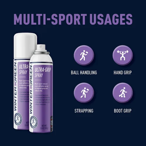 Miniatura 7 de Wintergreen Ultra Grip Aerosol en Spray de 3.5 Fl Oz - Adhesivo de Resina Natural, Mejora el Manejo del Balón, Recepciones de Fútbol Americano, Seda