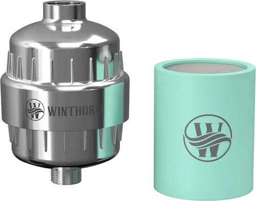 Winthorpe - Filtro de ducha para filtración de agua al 100 %, suaviza el agua dura, elimina el cloro, las toxinas y los metales pesados para una