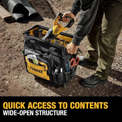 Miniatura 4 de DEWALT Bolsa de almacenamiento de herramientas rodantes de 18 pulgadas con 27 bolsillos (DWST560107)
