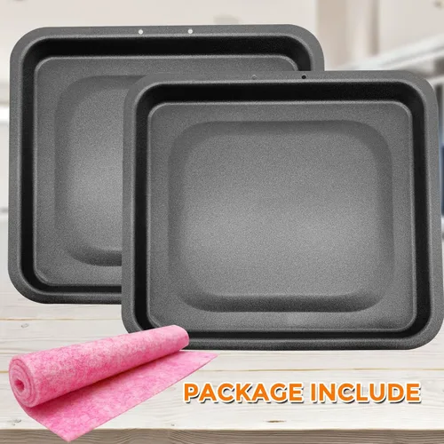 Miniatura 8 de Bandeja de goteo para freidora de aire instantánea Vortex Plus, 2 bandejas de goteo rectangulares antiadherentes mejoradas para freidora instantánea