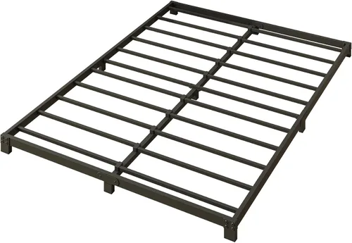 Miniatura 7 de Marco de cama de 3 pulgadas, tamaño matrimonial, perfil bajo, plataforma de alta resistencia, no necesita somier, fácil montaje, sin ruido