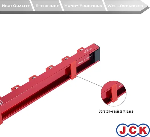 Miniatura 6 de JCK Organizador de Dados de Aluminio de Calidad Profesional (Dado de 1/2") con tira de diseño especial y pernos de posicionamiento giratorio de 360
